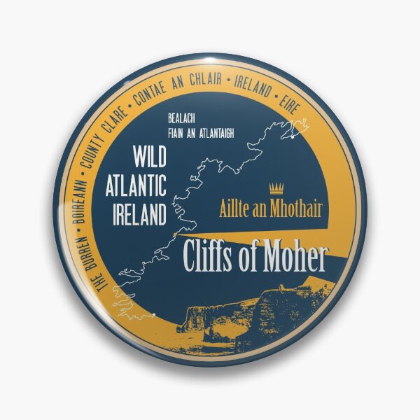 Item preview, Cliffs of Moher Ireland Sticker designed and sold by ROADTROOPER.