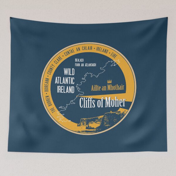 Item preview, Cliffs of Moher Ireland Sticker designed and sold by ROADTROOPER.