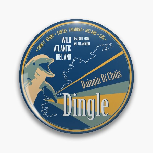 Item preview, Dingle Ireland County Kerry Wild Atlantic Dolphin Sticker designed and sold by ROADTROOPER.