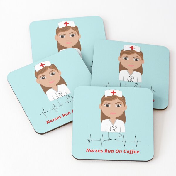 Item preview, Nurses Run On Coffee - Gift For Nurses designed and sold by BeaconMarketing.