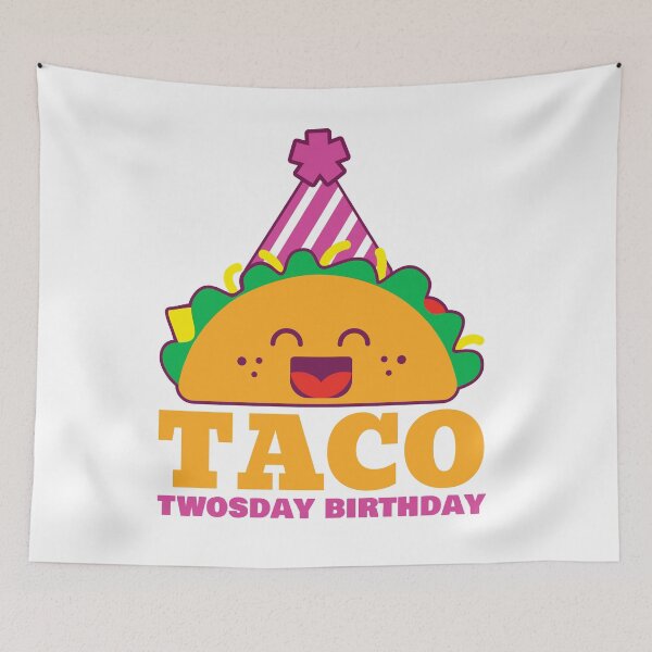 Item preview, Taco twosday birthday pink girl  designed and sold by Mylittleprints.