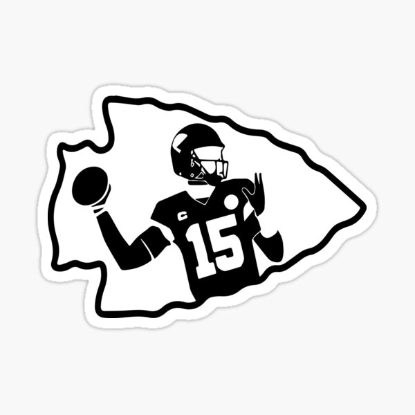 Patrick Mahomes 15 Chiefs  Sticker by fezztee