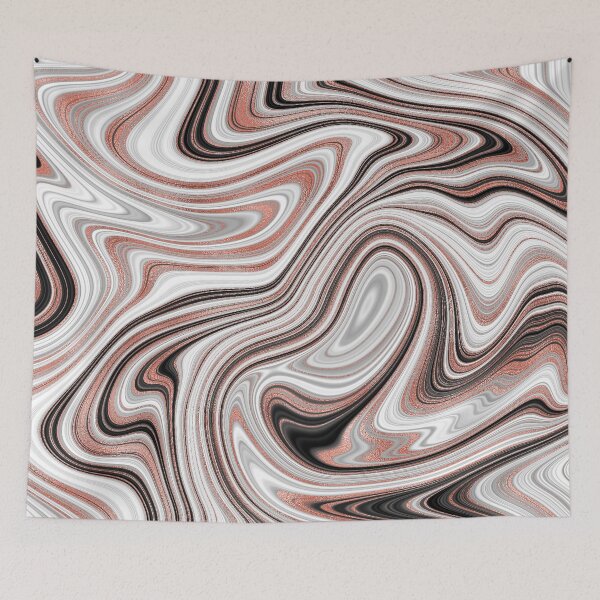 Item preview, Rose gold agate liquid marble texture pour fluid artwork designed and sold by CynthiaGraphics.