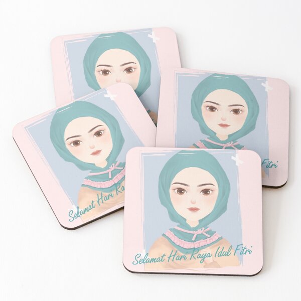 Item preview, Beautiful girl's canvas with turquoise handkerchief covering her hair designed and sold by chicsignzodiac.