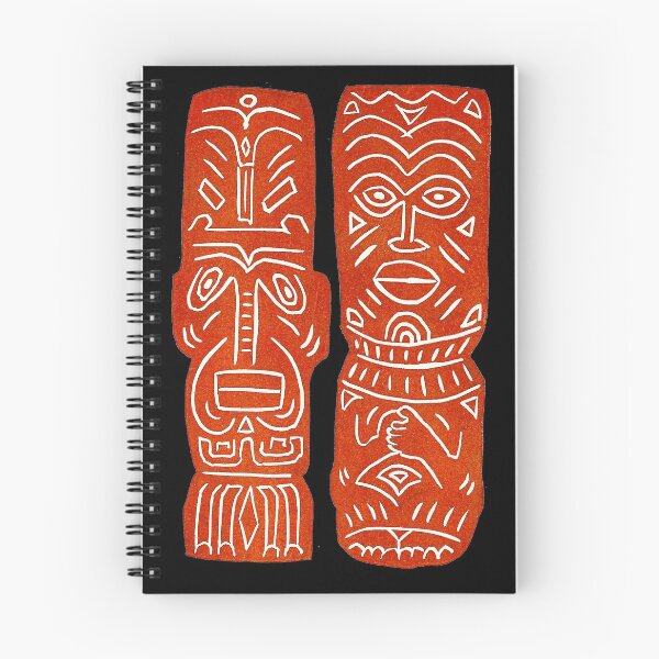Item preview, Tiki Tumblers No. 3 - original linocut design and print designed and sold by PixelPalmer.
