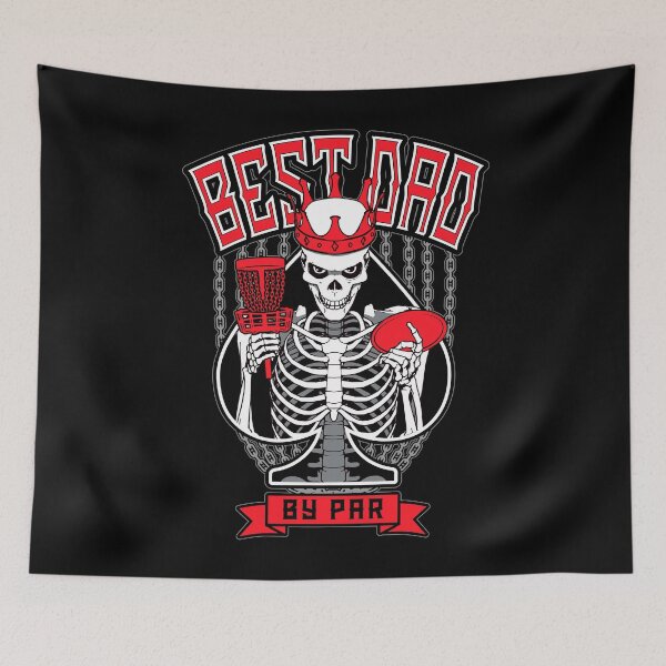 Item preview, Best Dad By Par Disc Golf Ace Of Spades Gothic Skull King designed and sold by GrandeDuc.