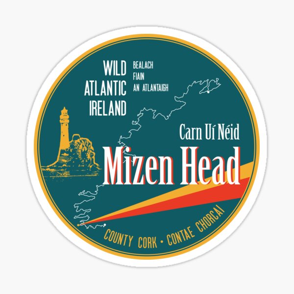 Artikel-Vorschau von Mizen Head Irland Grafschaft Cork Wild Atlantic Aufkleber 2, designt und verkauft von ROADTROOPER.