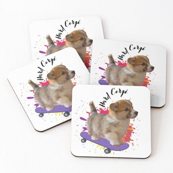 Item preview, skateboarding Hard corgi  designed and sold by nuvalonstyles.