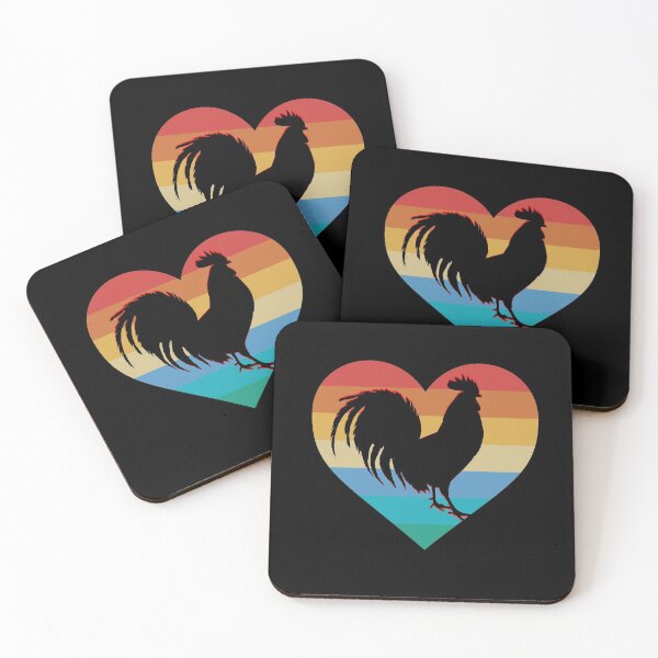 Item preview, Cock Gallo Gallero Rainbow Vintage designed and sold by Rustic Valley Studio.