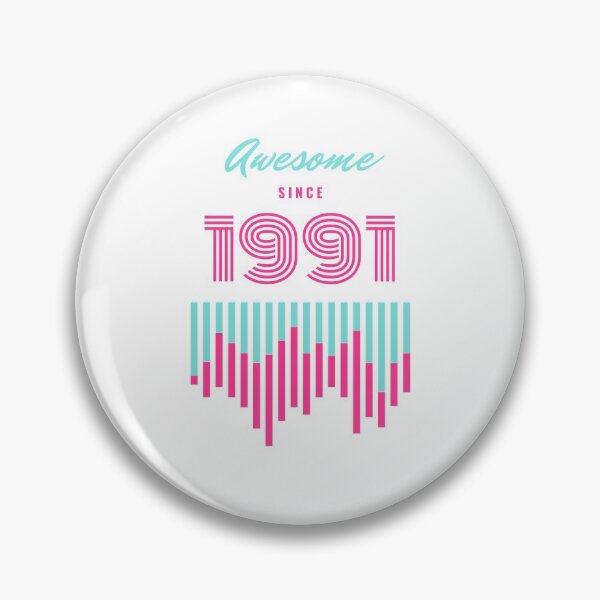 Item preview, Awesome Since 1991, 30 years old, 30th Birthday Gift designed and sold by LifeSimpliCity.