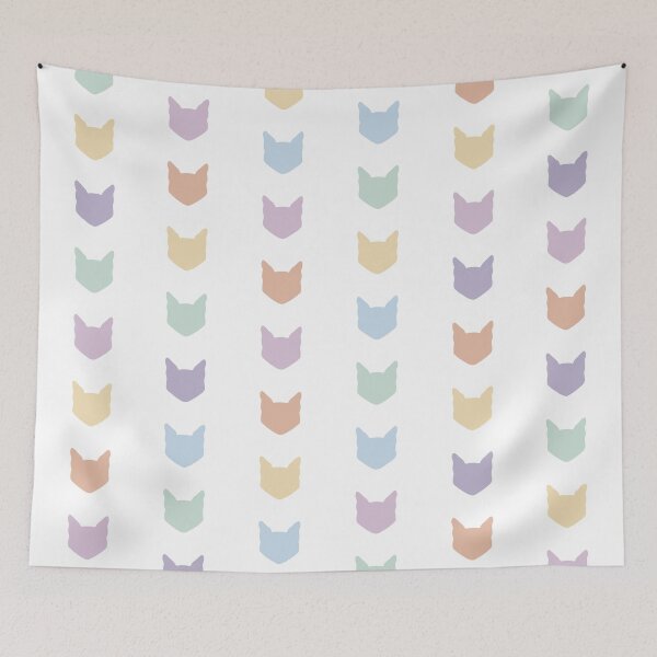 Item preview, Pastel Cat Heads designed and sold by Lilbel.