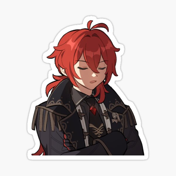 Diluc - Genshin Impact Sticker