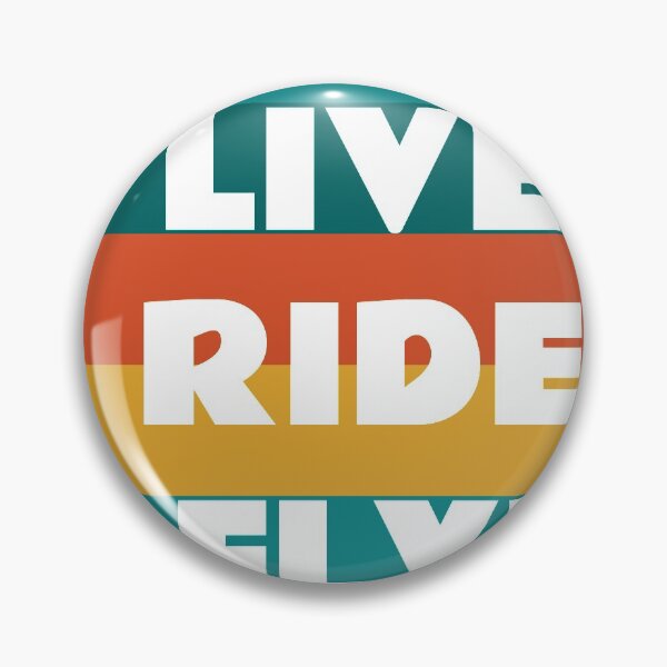 Item preview, Live Ride Fly Quote Retro Colors designed and sold by WiredDesigns.