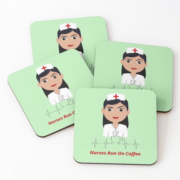 Item preview, Nurses Run On Coffee - Gift For Nurse designed and sold by BeaconMarketing.
