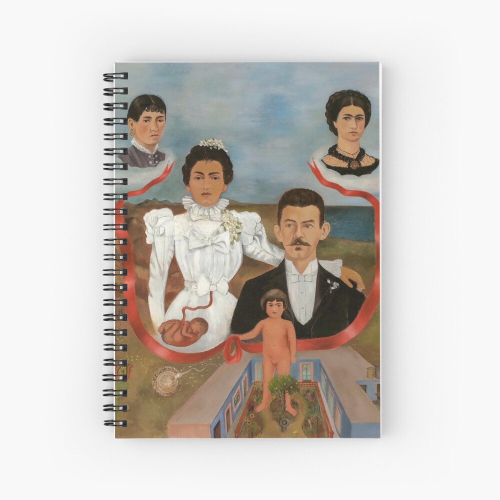 Frida Kahlo Mes Grand Parent Mes Parent Et Moi Cahier à spirale « Mes grands-parents, mes parents et moi (arbre  généalogique) par Frida Kahlo », par Mara-Ayvazyan | Redbubble