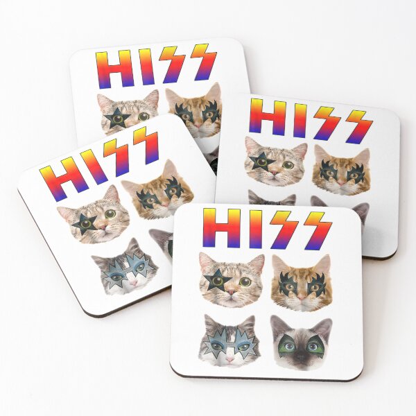 Item preview, Hiss Funny Cats Gatitos Rock Rockin designed and sold by ThomasJDingus.