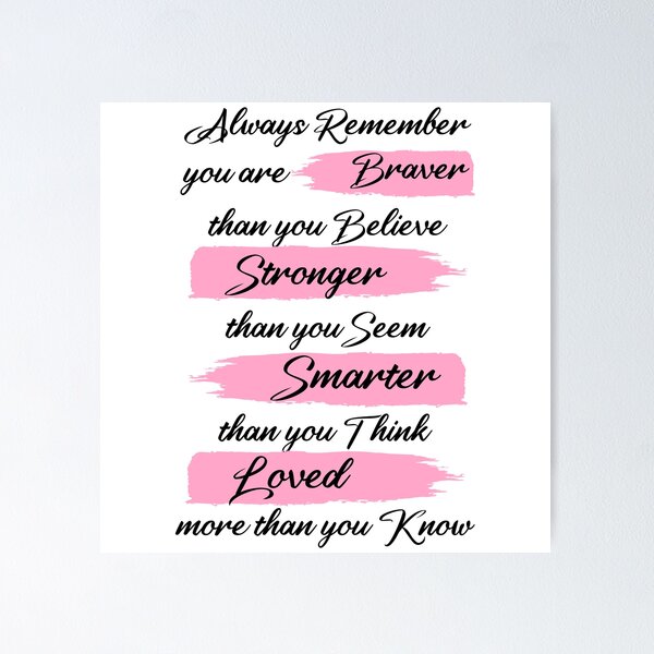 Item preview, You Are Braver Stronger Smarter Loved designed and sold by Tema EL.