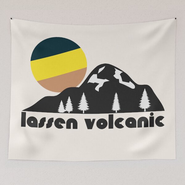 Item preview, Retro Lassen Volcanic ))(( Tourist Souvenir National Park Design designed and sold by acquiesce13.
