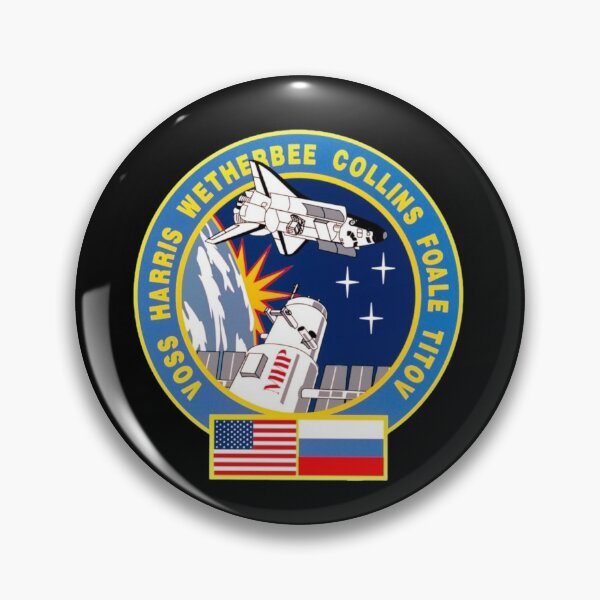 Item preview, STS-63 Patch Insignia NASA Retro Style Vintage Emblem designed and sold by kawrdesigns.