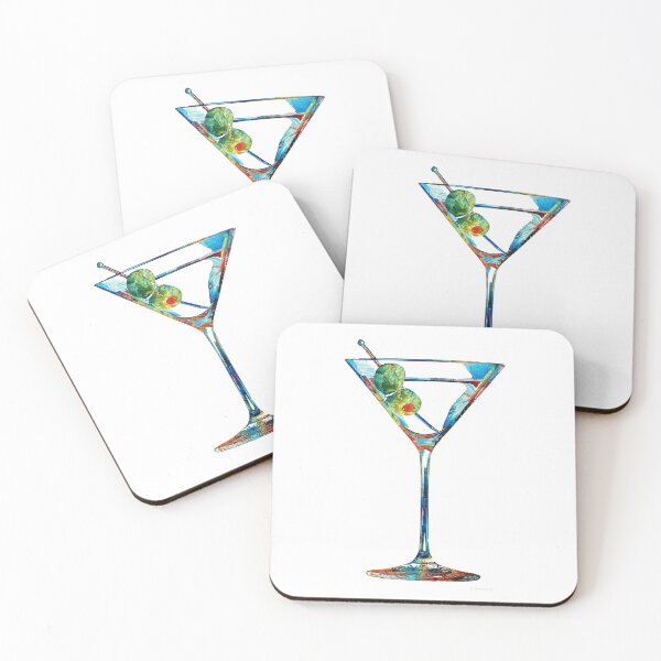 Item preview, Happy Hour Martini Glass Art - Cheers - Sharon Cummings designed and sold by Sharon Cummings Art.