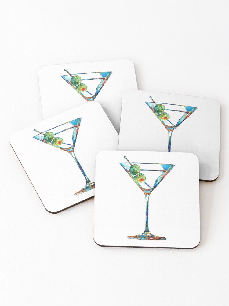 Colorful Martini Glass Art - Cheers - Sharon Cummings by Sharon Cummings