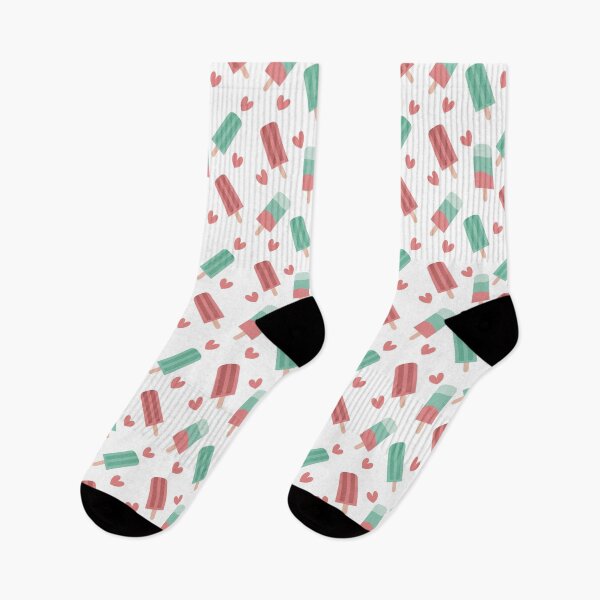 Item preview, Pattern Summer Beach Ice Creams- White background designed and sold by Schuva.