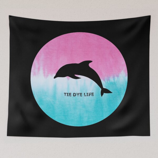 Item preview, Dolphin Tie Dye Life designed and sold by Nathalie Aynié.