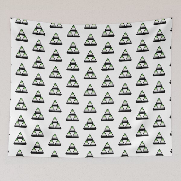 Item preview, Pixel Pride Aromantic Triangles designed and sold by Sorcerers of Cyber Pride.