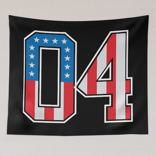 Item preview, Vintage Number 4 American Classy Number four United States Flag designed and sold by Urosek.