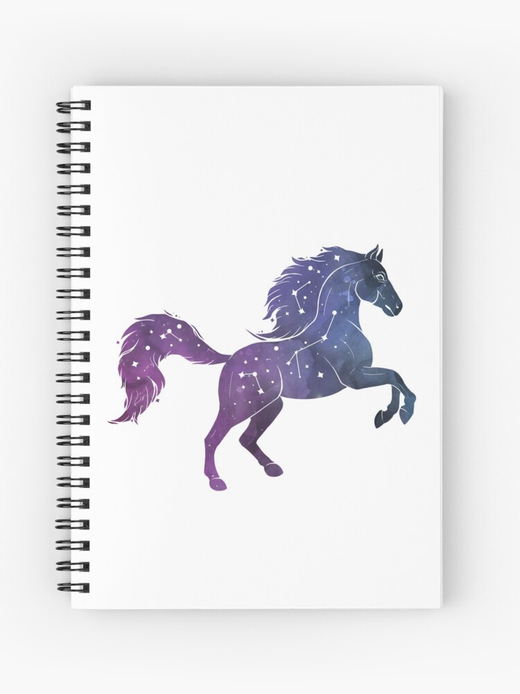 Dog Rabbit Tiger Dragon Rat Horse Holographic Star Celestial Universe Galaxy Zodiac Spiral Notebook