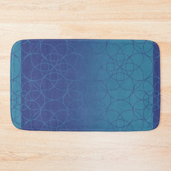 Item preview, repeating geometry with blue background designed and sold by ThomasLipkoArt.