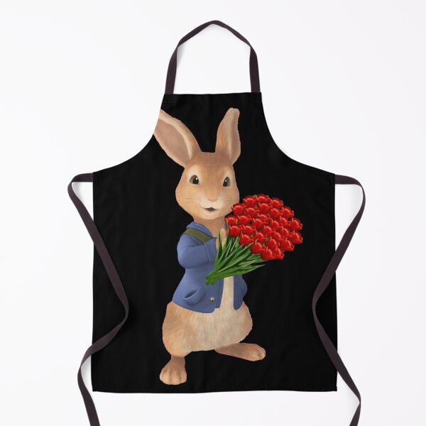 Item preview, Rabbit with a bouquet of red tulips designed and sold by fowons.