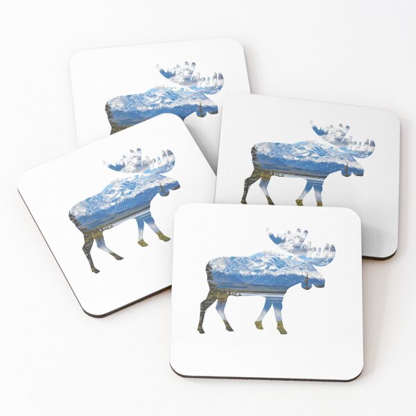Item preview, Alaskan Moose with Lake & Mountain - Souvenir  designed and sold by TawanPK.