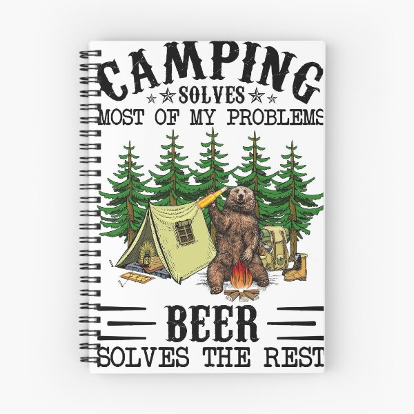 Item preview, Camping Solves Most Of My Problems Beer Solves The Bear  designed and sold by jasminego7.