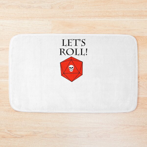 Item preview, Lets Roll D20 skull DND RPG Dice Die designed and sold by KolversStudios.