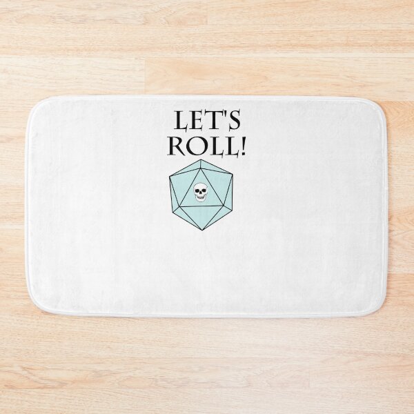 Item preview, Lets Roll D20 skull DND RPG Dice Die designed and sold by KolversStudios.