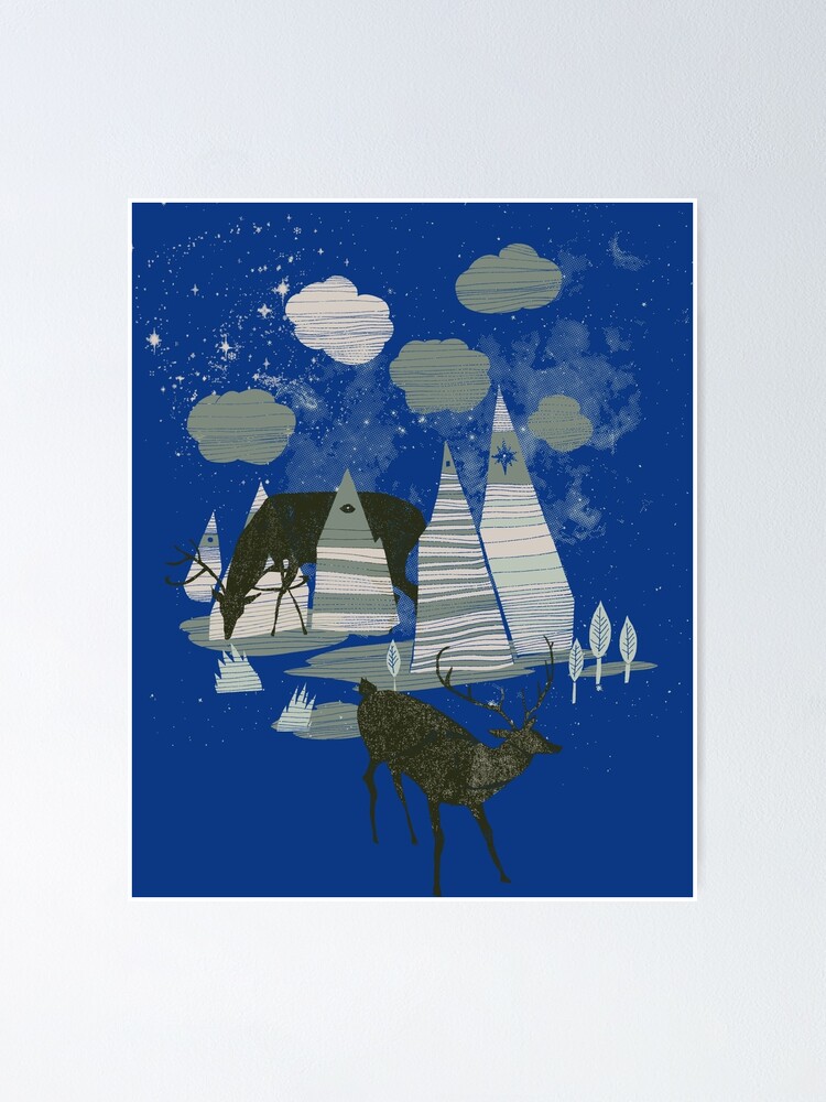 Thumbnail 2 of 3, Poster, magic mountains designed and sold by frederic levy-hadida.