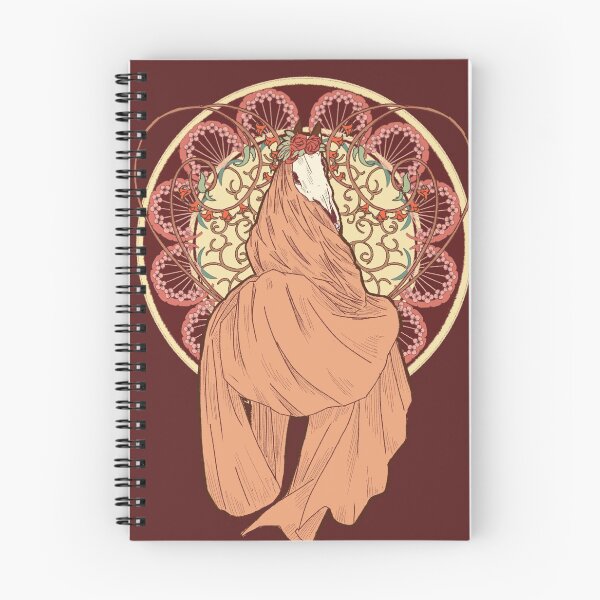 Item preview, Alfonse Mucha Style Mari Lwyd Reverie designed and sold by skullsandsheets.