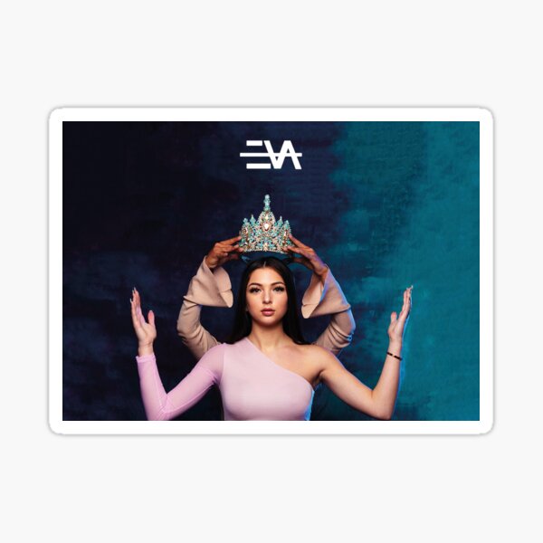 Poster Eva Queen - Bleu Sticker