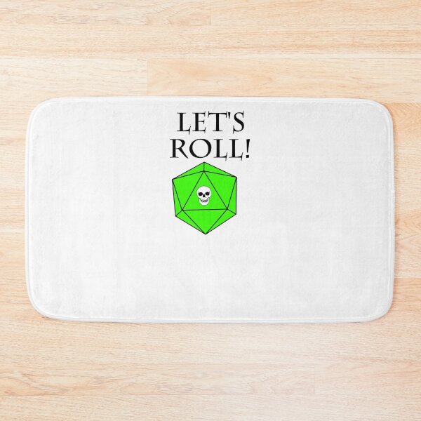 Item preview, Lets Roll D20 skull DND RPG Dice Die designed and sold by KolversStudios.