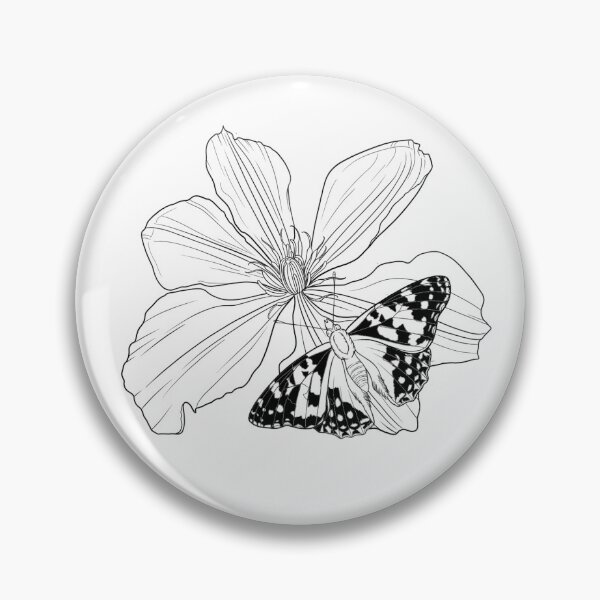 Item preview, Butterfly on flower designed and sold by Autumnvale.