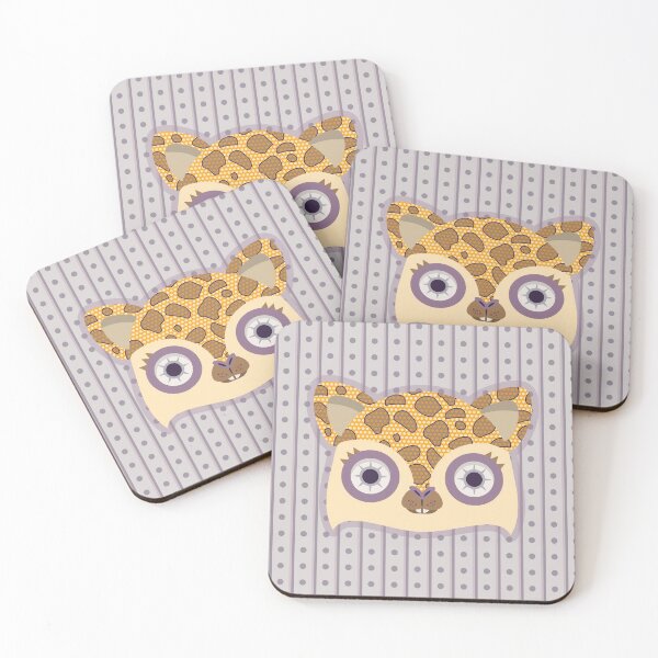 Item preview, Yellow Jaguar with purple eyes - Bolivianita Art - Graciela Mendez designed and sold by Graciela Mendez.