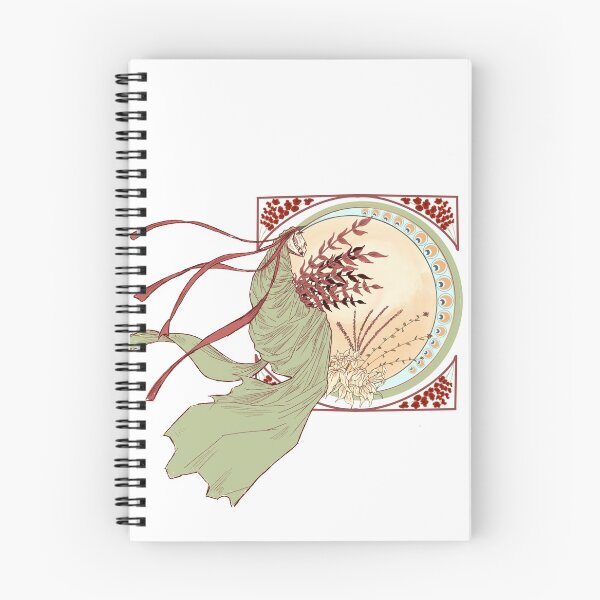 Item preview, Alfonse Mucha Style Mari Lwyd Symbol 1 designed and sold by skullsandsheets.