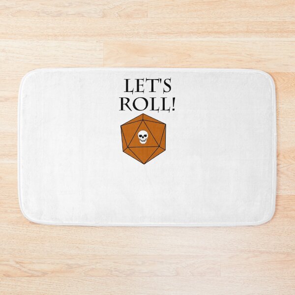 Item preview, Lets Roll D20 skull DND RPG Dice Die designed and sold by KolversStudios.