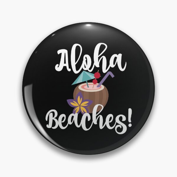 Item preview, Aloha Beaches Funny Beach Coconut Umbrella Drink  designed and sold by TawanPK.