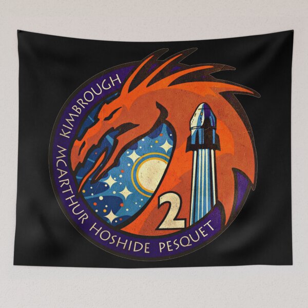 Item preview, SpaceX Crew-2 mission patch - vintage look designed and sold by trendistudio.