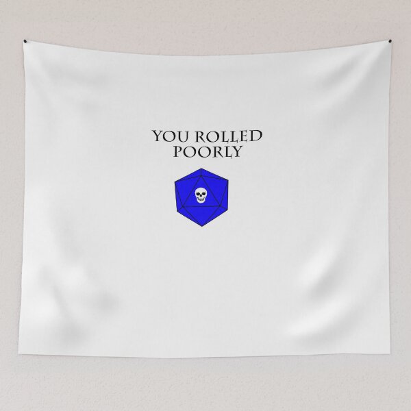 Item preview, You rolled poorly DND RPG D20 Dice Die  designed and sold by KolversStudios.