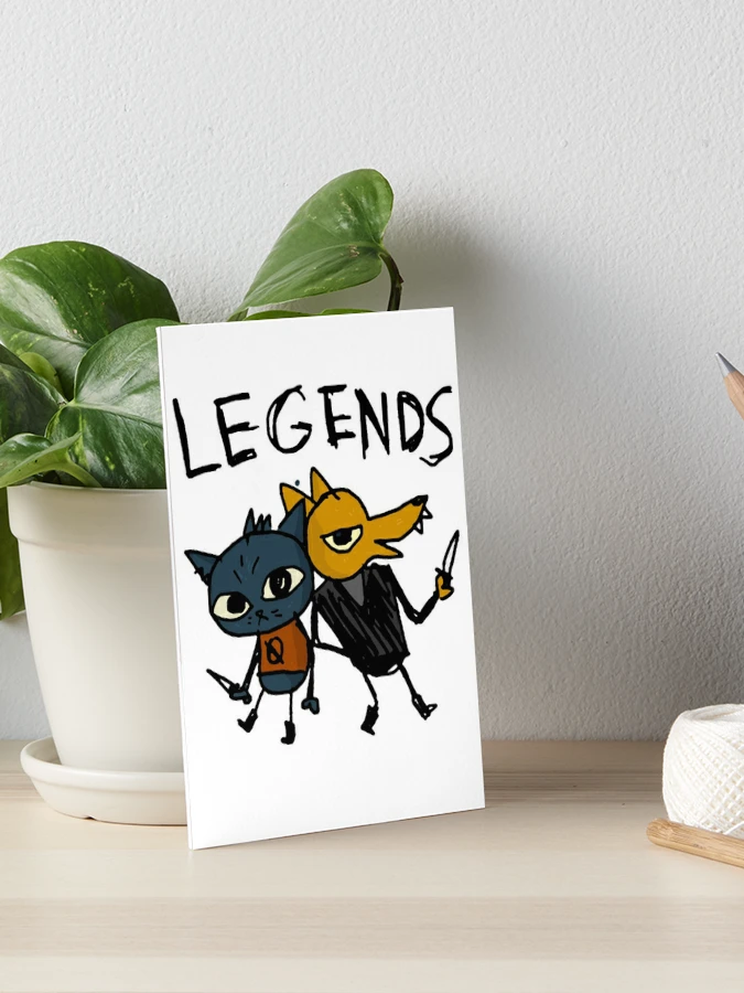 night in the woods maes drawing legends gregg  Spiral Notebook for Sale by  leah - phrogfaery<3