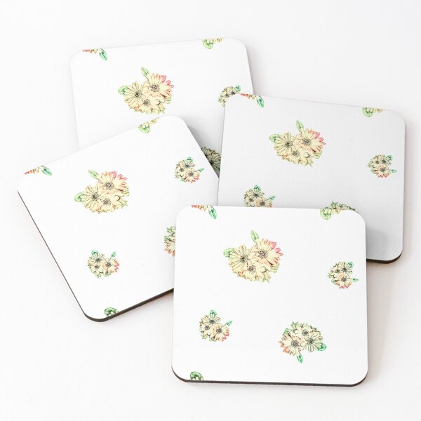 Item preview, Beige Jacquard Floral Sticker Pack designed and sold by Designs By YL.
