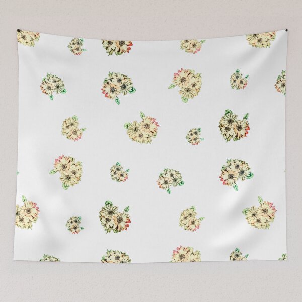 Item preview, Beige Jacquard Floral Sticker Pack designed and sold by Designs By YL.